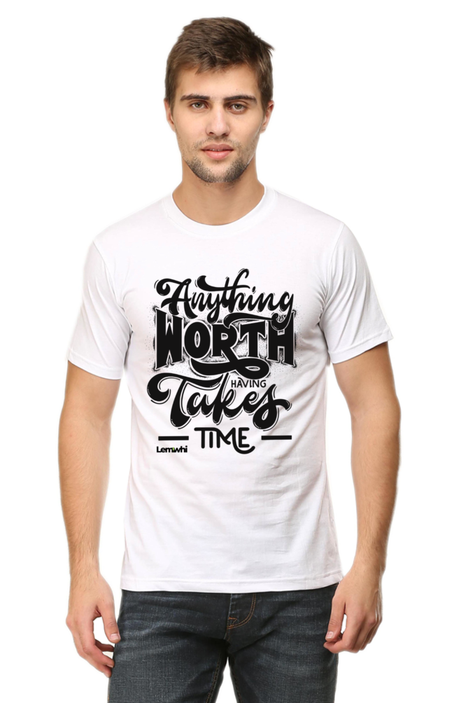 Round Neck Short Sleeves Cotton Lounge T-shirts