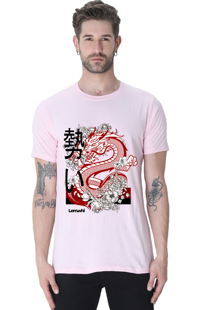Crew Neck Graphic Printed Cotton T-shirt