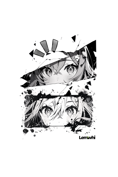 Unisex Anime Printed Oversized T-shirt