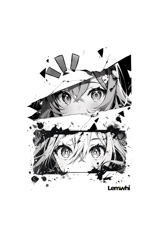 Unisex Anime Printed Oversized T-shirt