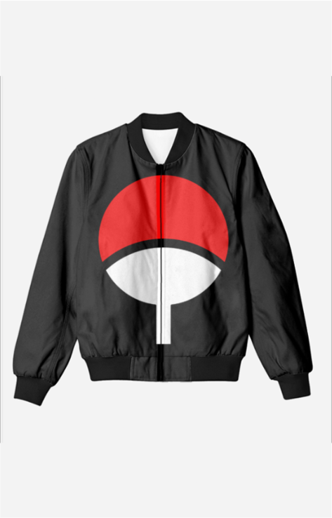 Printed Stand Collar Oversized Bomber