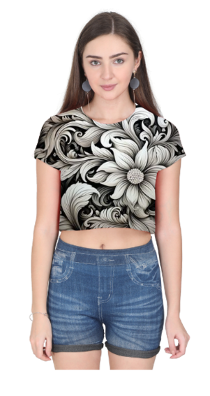 Printed Crop Top