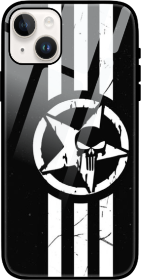 iPhone 15 Glass Case (Punisher Case)