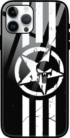 iPhone 15 Glass Case (Punisher Case)