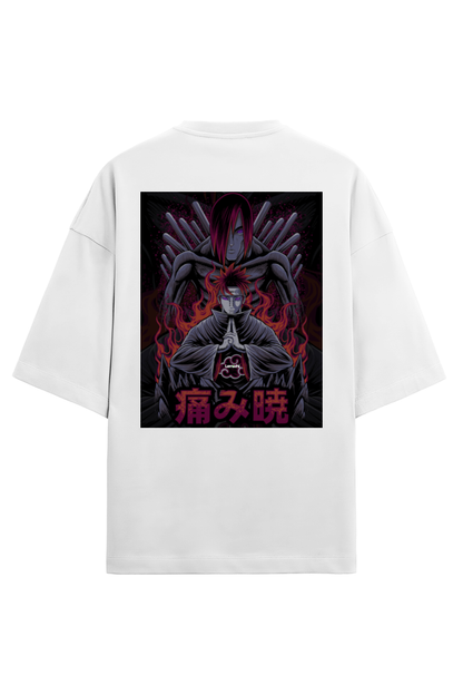 Printed Oversized T-Shirt (Nagato/Pain)