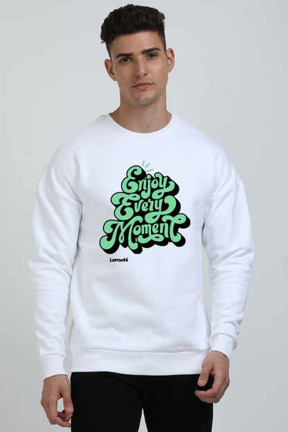 Printed Oversized Cotton Sweatshirt