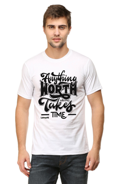 Round Neck Short Sleeves Cotton Lounge T-shirts