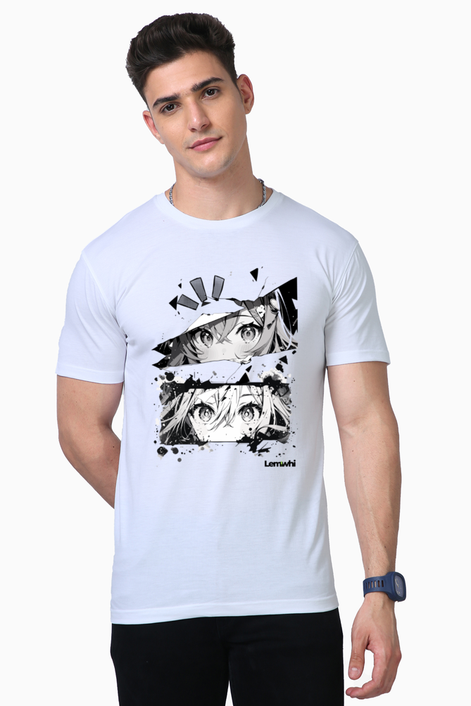 Unisex Anime Printed Oversized T-shirt