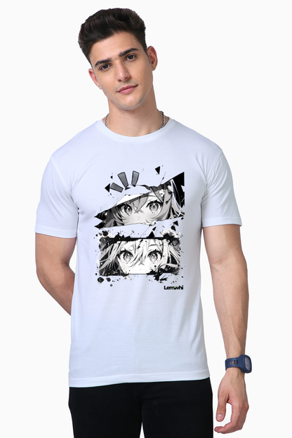 Unisex Anime Printed Oversized T-shirt