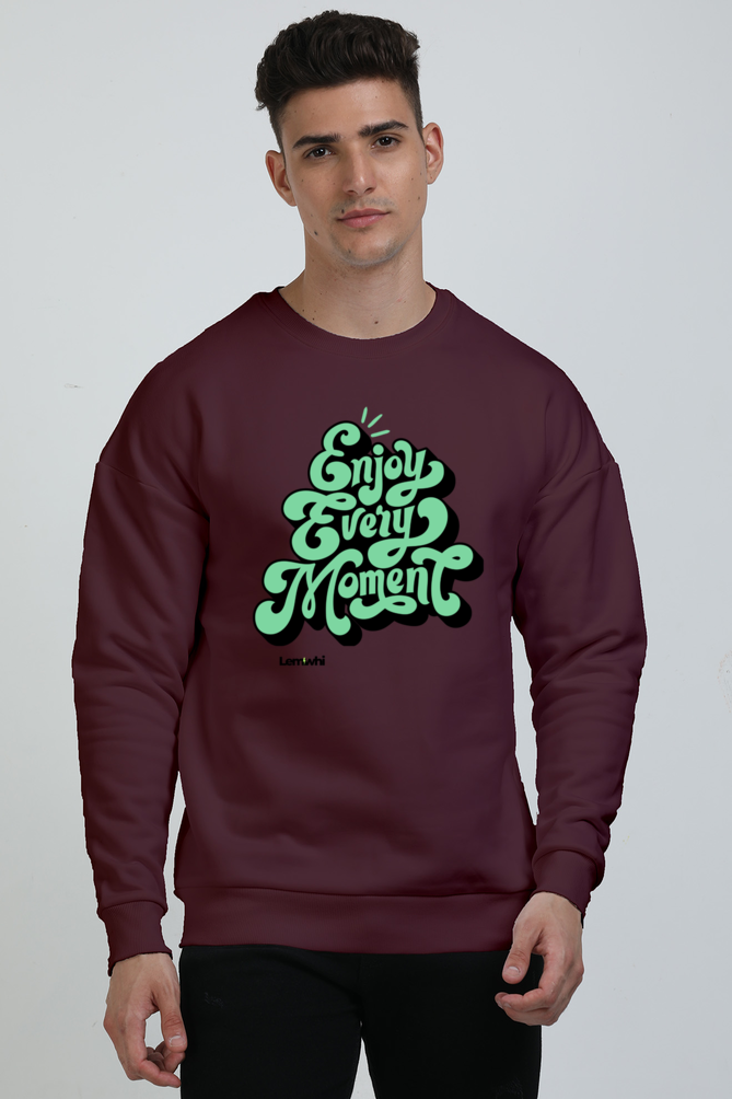 Printed Oversized Cotton Sweatshirt