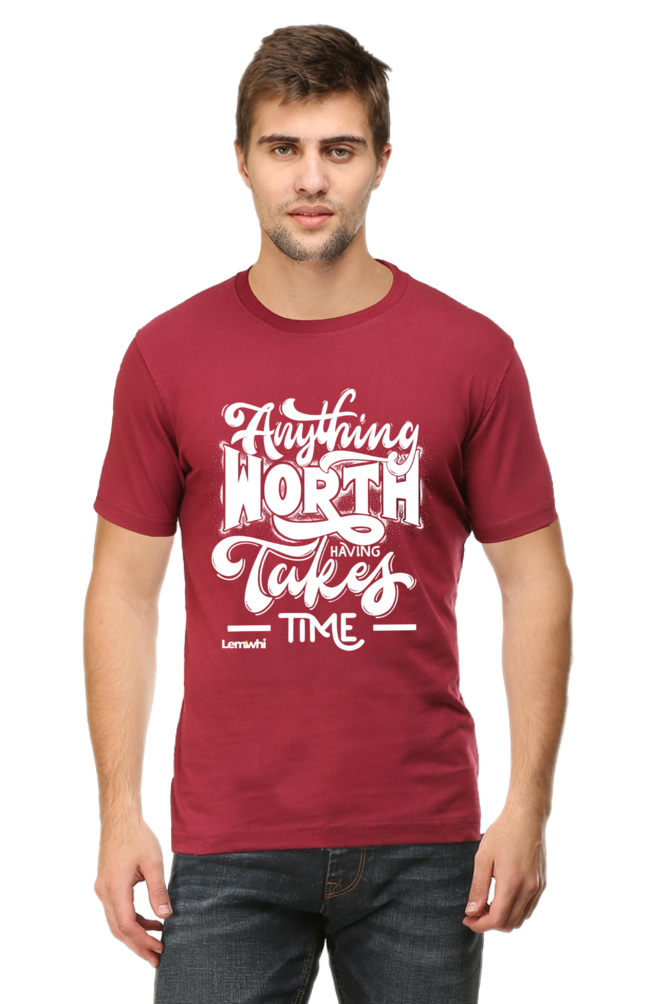 Round Neck Short Sleeves Cotton Lounge T-shirts