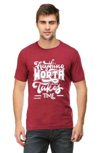 Round Neck Short Sleeves Cotton Lounge T-shirts