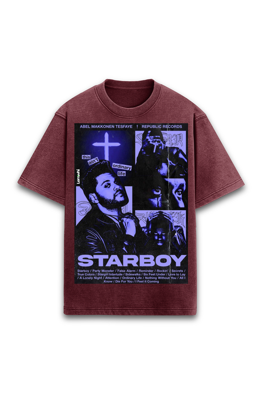 Premium The Weeknd Acid Wash T-Shirt