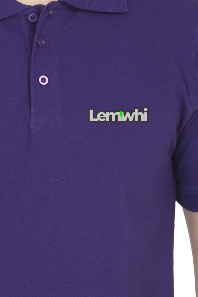 Men Solid Polo Collar T-Shirt