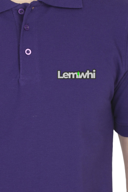 Men Solid Polo Collar T-Shirt