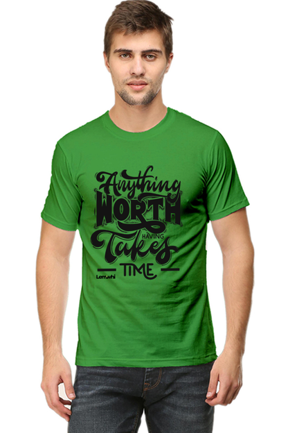 Round Neck Short Sleeves Cotton Lounge T-shirts