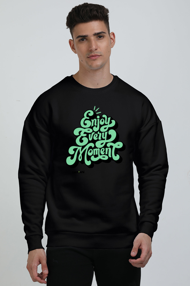 Printed Oversized Cotton Sweatshirt