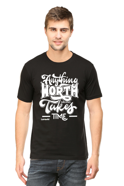 Round Neck Short Sleeves Cotton Lounge T-shirts