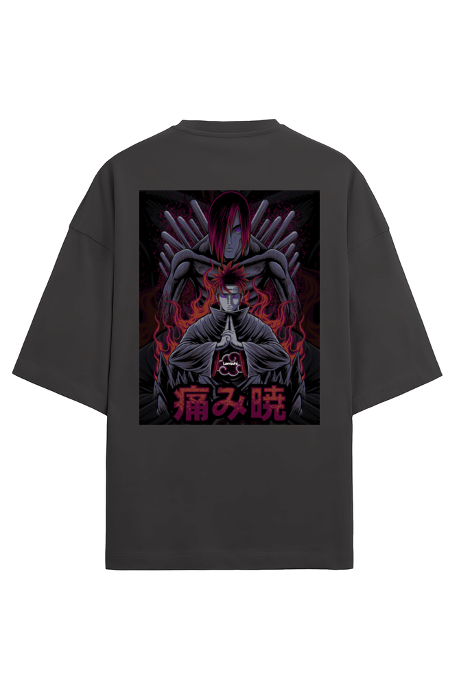 Printed Oversized T-Shirt (Nagato/Pain)