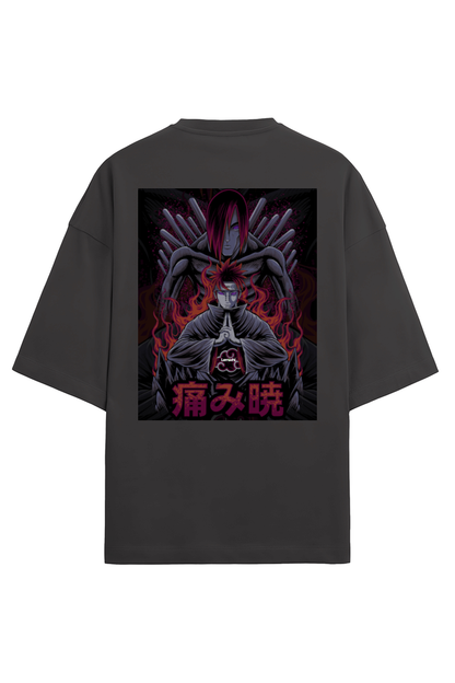 Printed Oversized T-Shirt (Nagato/Pain)