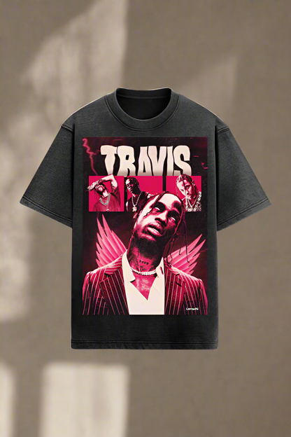 Premium Travis Scott Acid Wash T-Shirt