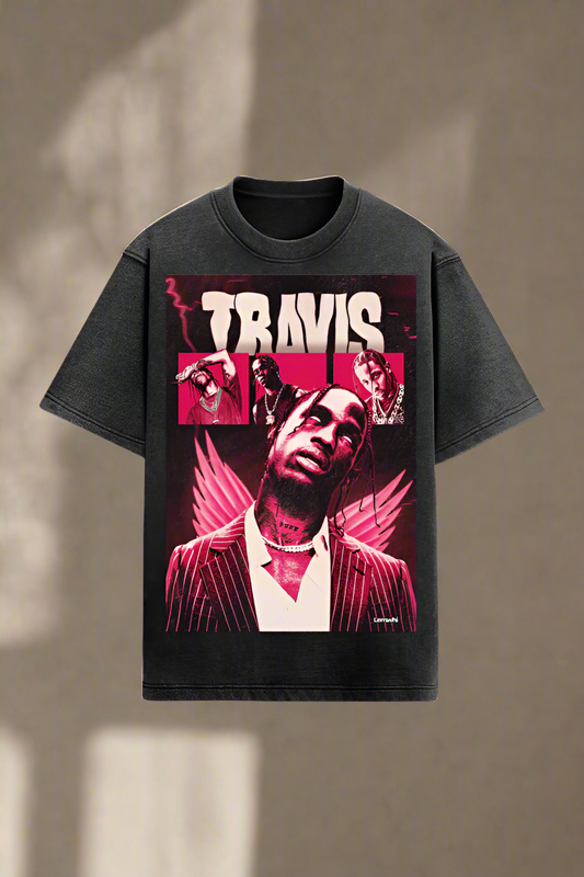 Premium Travis Scott Acid Wash T-Shirt