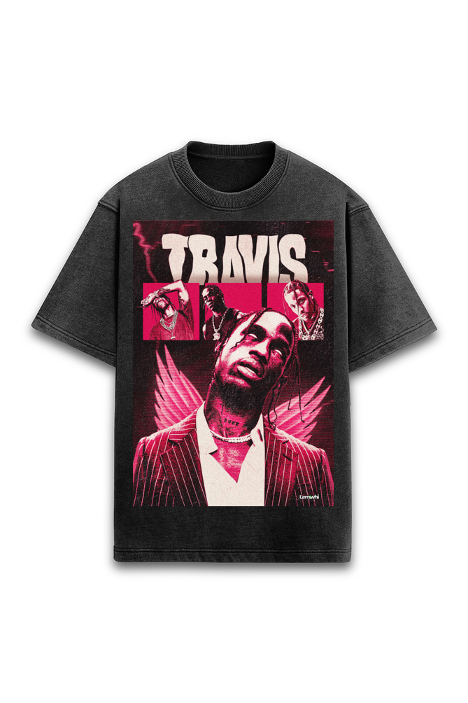 Premium Travis Scott Acid Wash T-Shirt