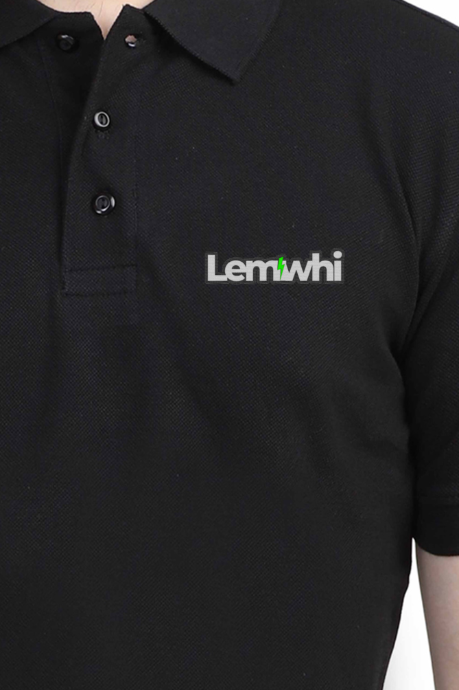 Men Solid Polo Collar T-Shirt
