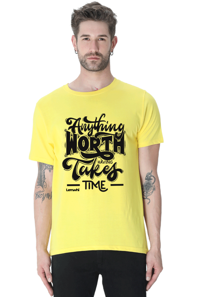 Round Neck Short Sleeves Cotton Lounge T-shirts