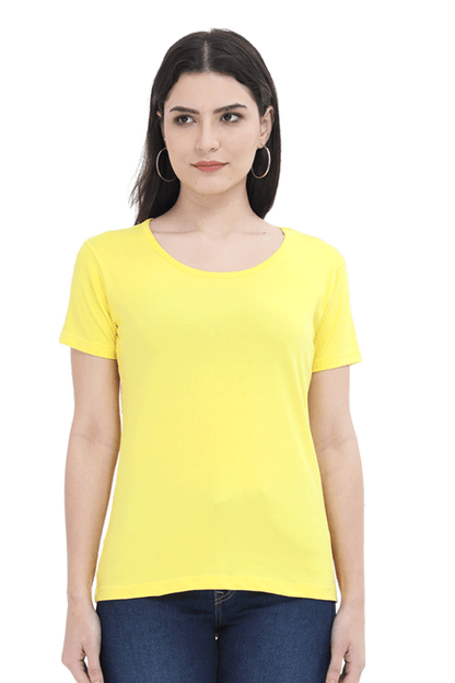 Print Round Neck Regular Sleeves Cotton Tshirt