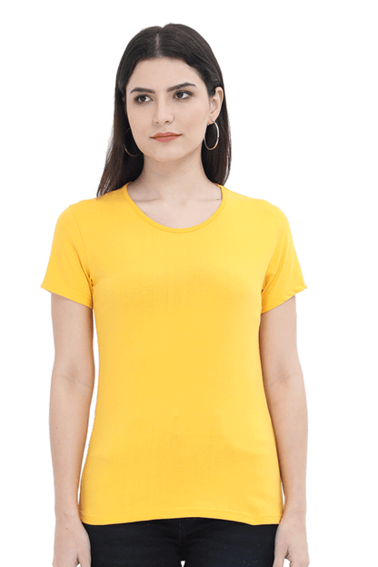 Print Round Neck Regular Sleeves Cotton Tshirt
