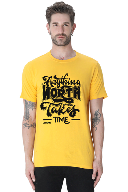 Round Neck Short Sleeves Cotton Lounge T-shirts