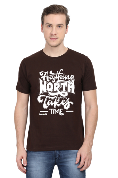 Round Neck Short Sleeves Cotton Lounge T-shirts
