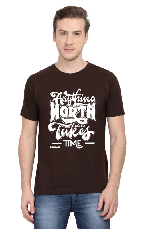 Round Neck Short Sleeves Cotton Lounge T-shirts