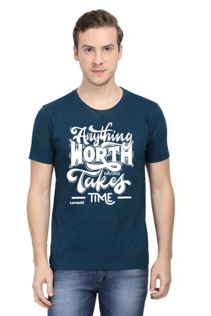 Round Neck Short Sleeves Cotton Lounge T-shirts