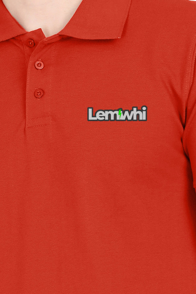 Men Solid Polo Collar T-Shirt