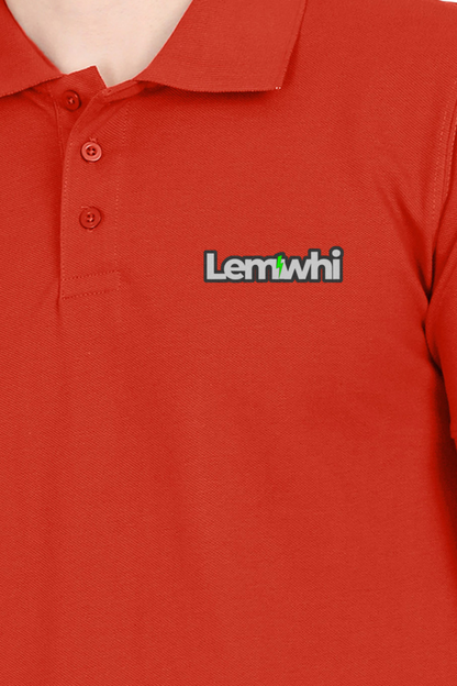 Men Solid Polo Collar T-Shirt
