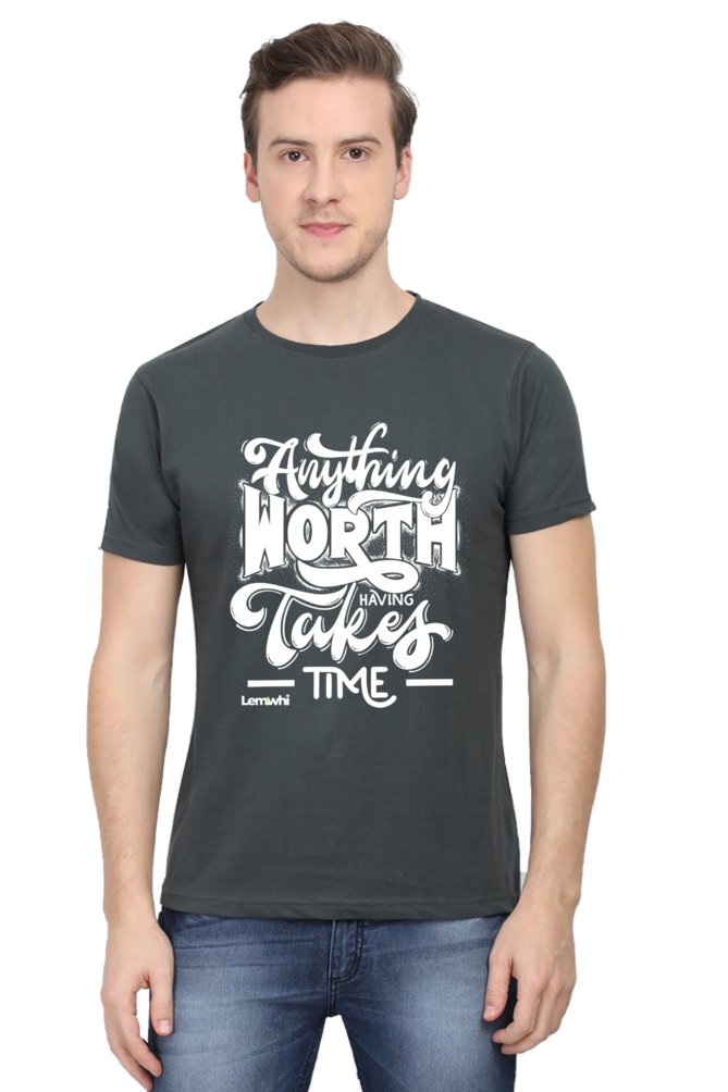 Round Neck Short Sleeves Cotton Lounge T-shirts