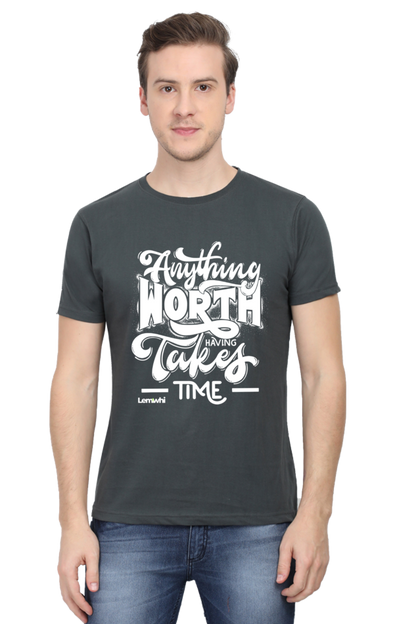 Round Neck Short Sleeves Cotton Lounge T-shirts