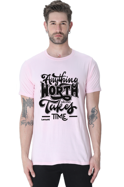 Round Neck Short Sleeves Cotton Lounge T-shirts