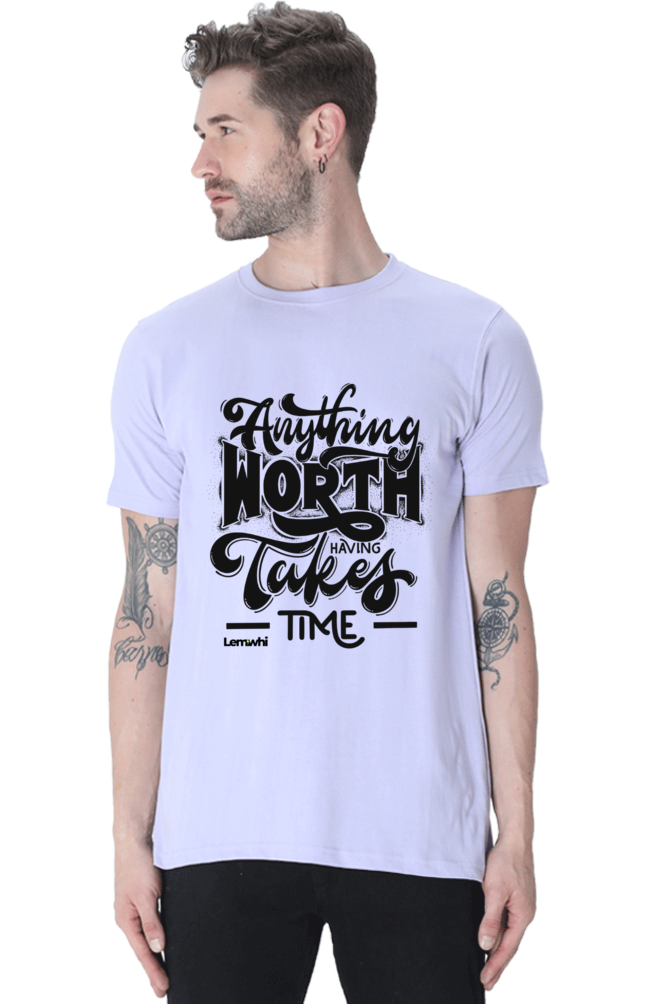 Round Neck Short Sleeves Cotton Lounge T-shirts