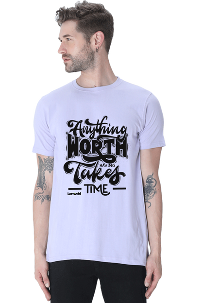 Round Neck Short Sleeves Cotton Lounge T-shirts