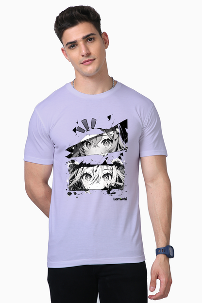 Unisex Anime Printed Oversized T-shirt