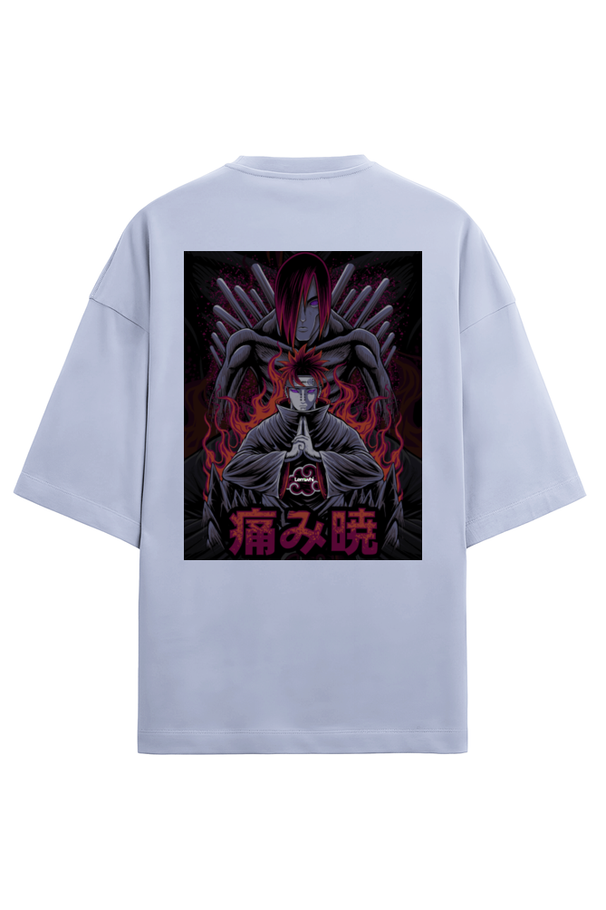 Printed Oversized T-Shirt (Nagato/Pain)