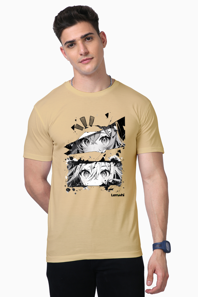 Unisex Anime Printed Oversized T-shirt