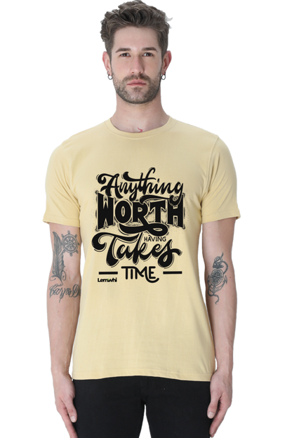 Round Neck Short Sleeves Cotton Lounge T-shirts