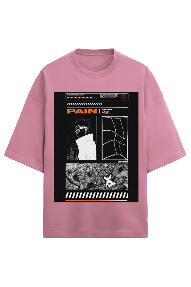 Printed Oversized T-Shirt (Pain)