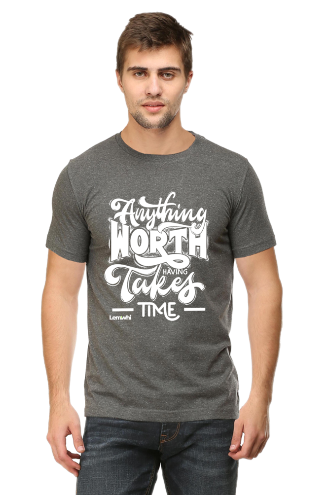 Round Neck Short Sleeves Cotton Lounge T-shirts