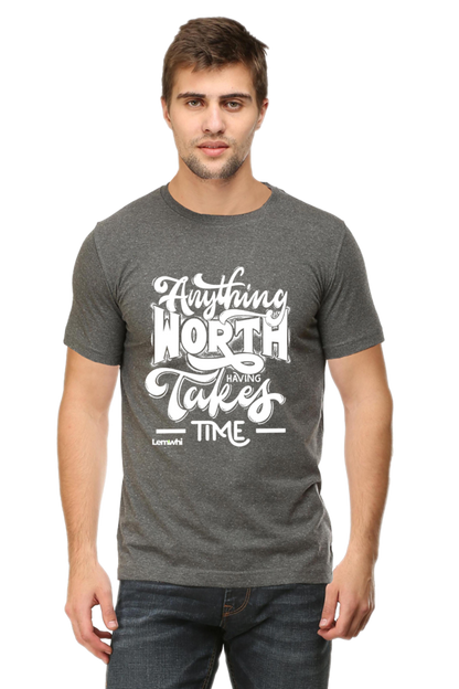 Round Neck Short Sleeves Cotton Lounge T-shirts