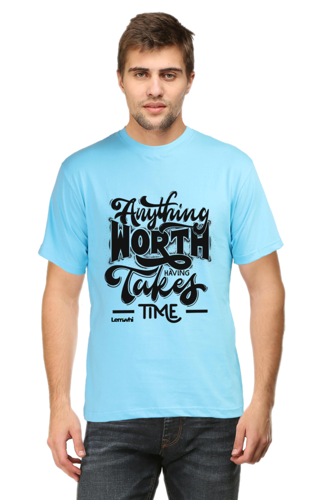 Round Neck Short Sleeves Cotton Lounge T-shirts